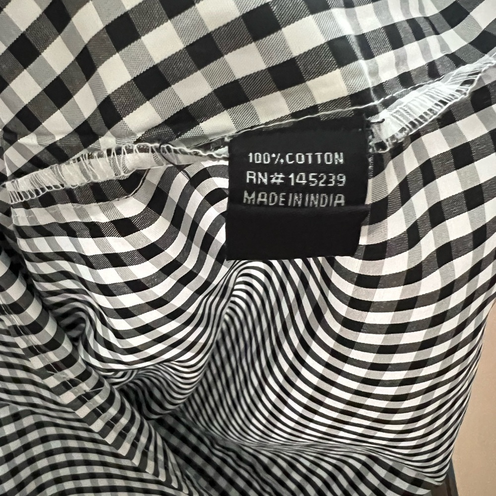 StyleHouse Gingham Off-the-Shoulder Flare Tier Bell Sleeves Short Dress - Picture 6 of 12